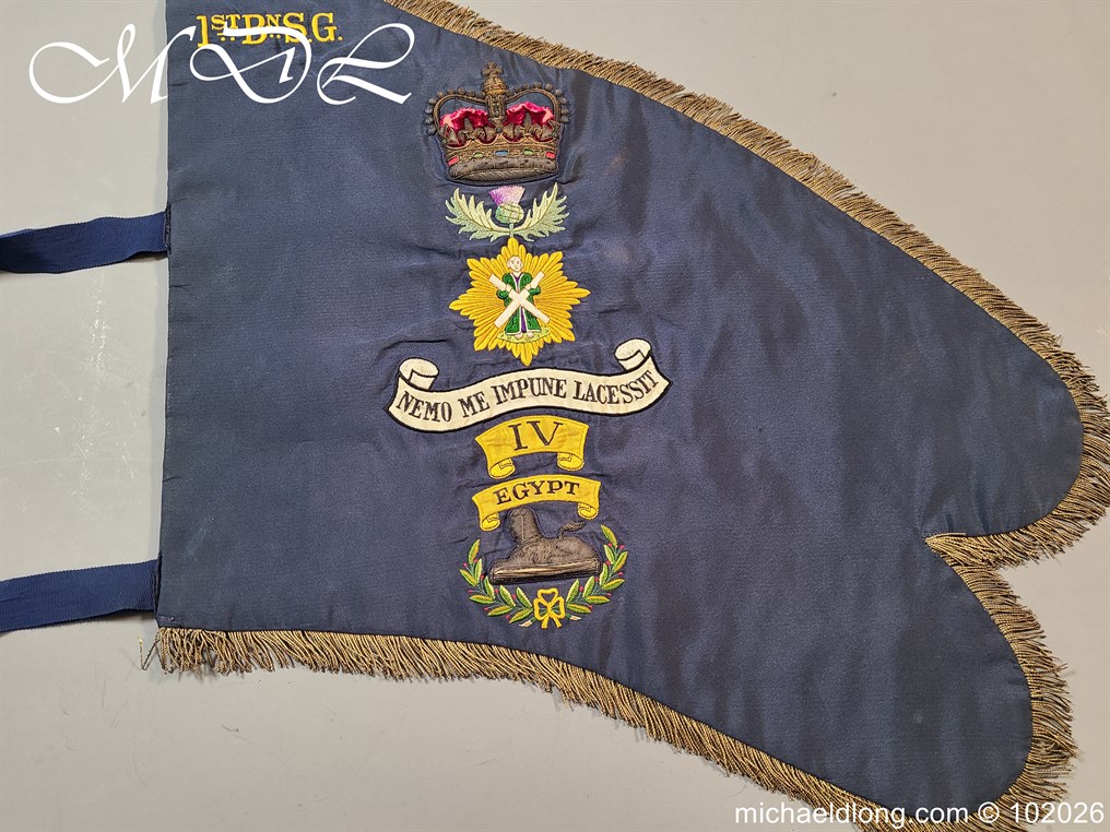 1st Battalion Scots Guards Regimental Pipe Banner - Image 2