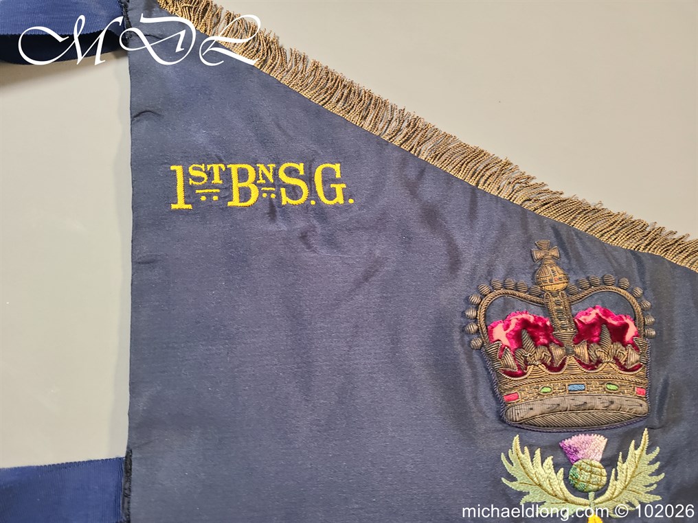 1st Battalion Scots Guards Regimental Pipe Banner - Image 22
