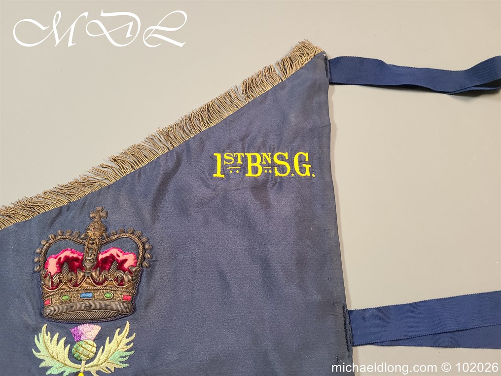 1st Battalion Scots Guards Regimental Pipe Banner - Image 13