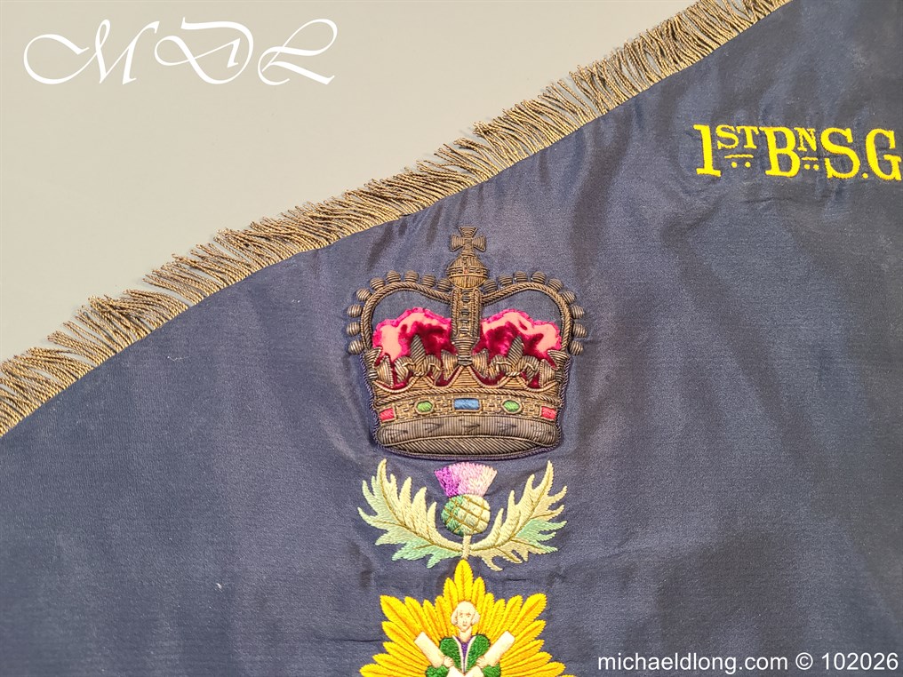 1st Battalion Scots Guards Regimental Pipe Banner - Image 12
