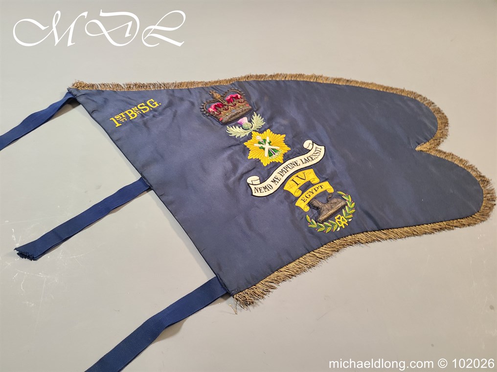1st Battalion Scots Guards Regimental Pipe Banner