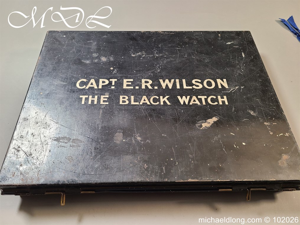 Black Watch Officers Pipe Banner Captain E R Wilson - Image 5